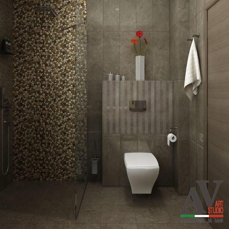 Shop - Стъклокерамична мозайка Planet Gold 30х30см - AVE Ceramica