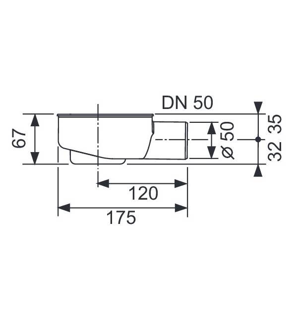 Сифон TECEdrainline “flat”, страничен сифон DN 50 - TECE -  AVE Ceramica