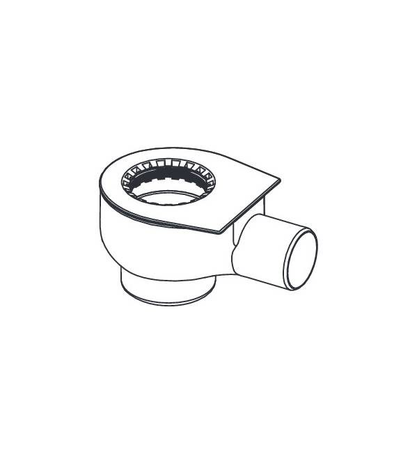 Сифон TECEdrainline “standard”, страничен сифон DN 50 - Линейни сифони -  AVE Ceramica