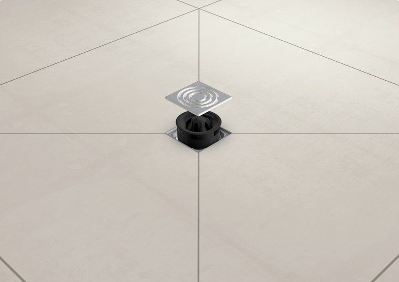 Подов сифон с фланец със странично оттичане с решетка - Точкови сифони -  AVE Ceramica
