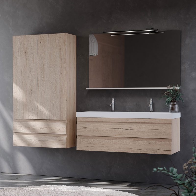 Вертикален двоен шкаф за баня Naomi N 1501/790 - Shop -  AVE Ceramica