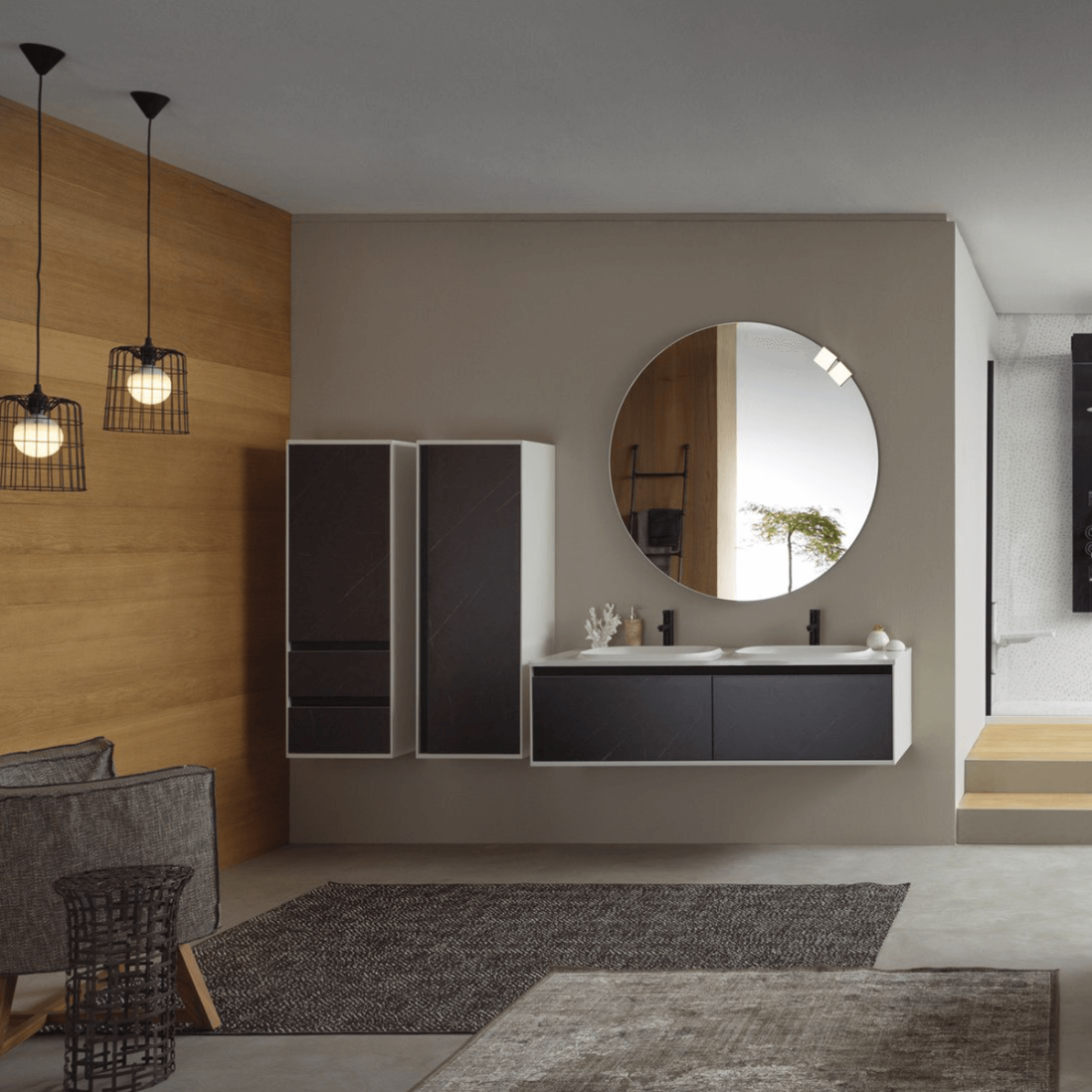 Вертикален шкаф Pandora P 1302 - Шкаф колони за баня -  AVE Ceramica