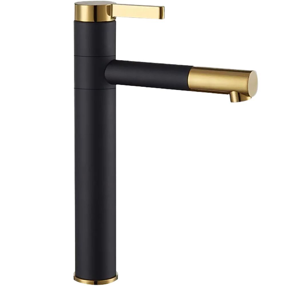 Shop - Висок смесител за мивка Smart black / gold - AVE Ceramica