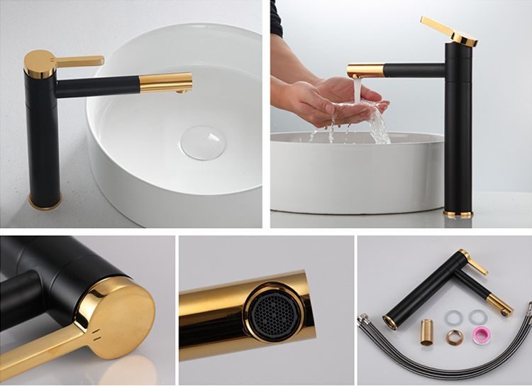 Висок смесител за мивка Smart black / gold - Shop -  AVE Ceramica