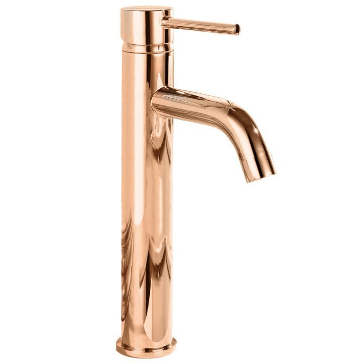 Shop - Висок смесител за мивка Lungo rose gold - AVE Ceramica